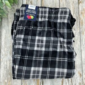 Men’s Fruit of The Loom Comfy Cozy Lounge Fleece Pajama Pants Size L
